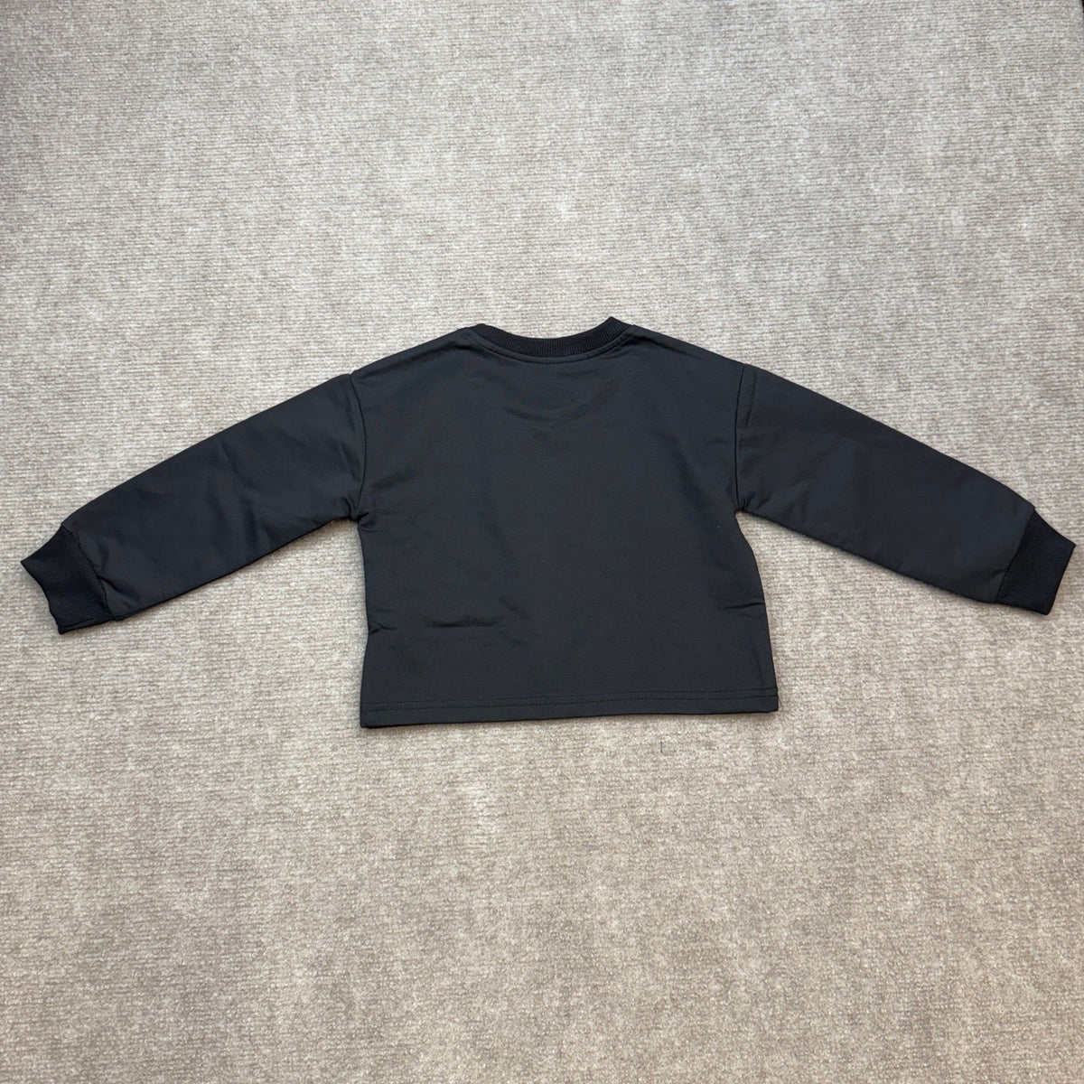 WESIDOM Toddler Girl 4-5T Black Clothes Fashion Dropped Shoulder Solid Long Sle