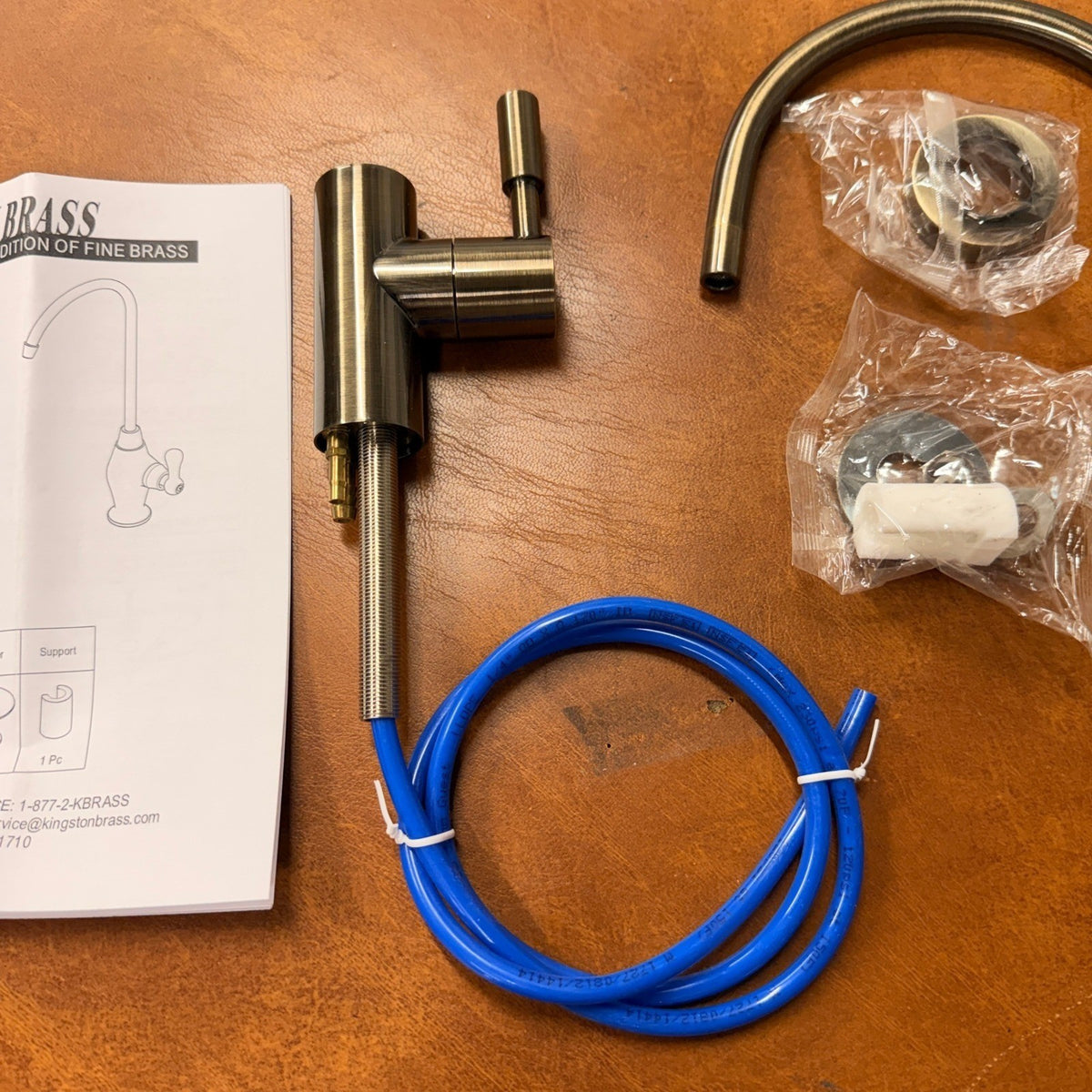 Kingston Brass KSAG8193DL Antique Brass RO Water Filtration Faucet Air Gap