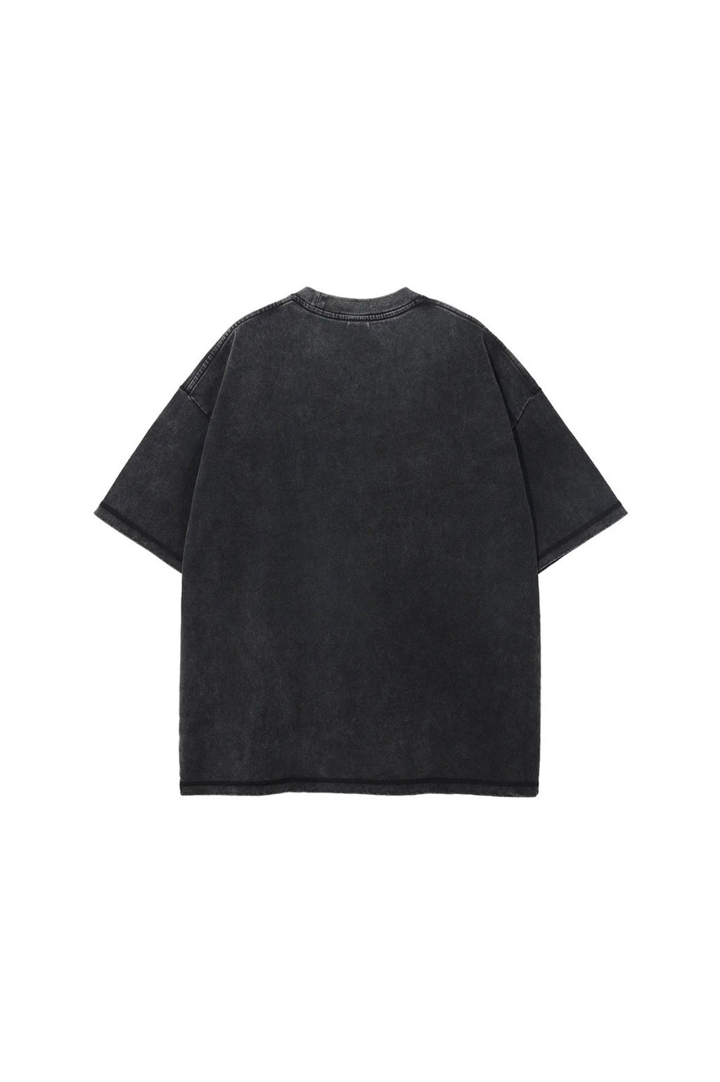 Artie Master Unisex S-2XL Black 275GSM Double Stitch Sleeve Hem Washed T-Shirt