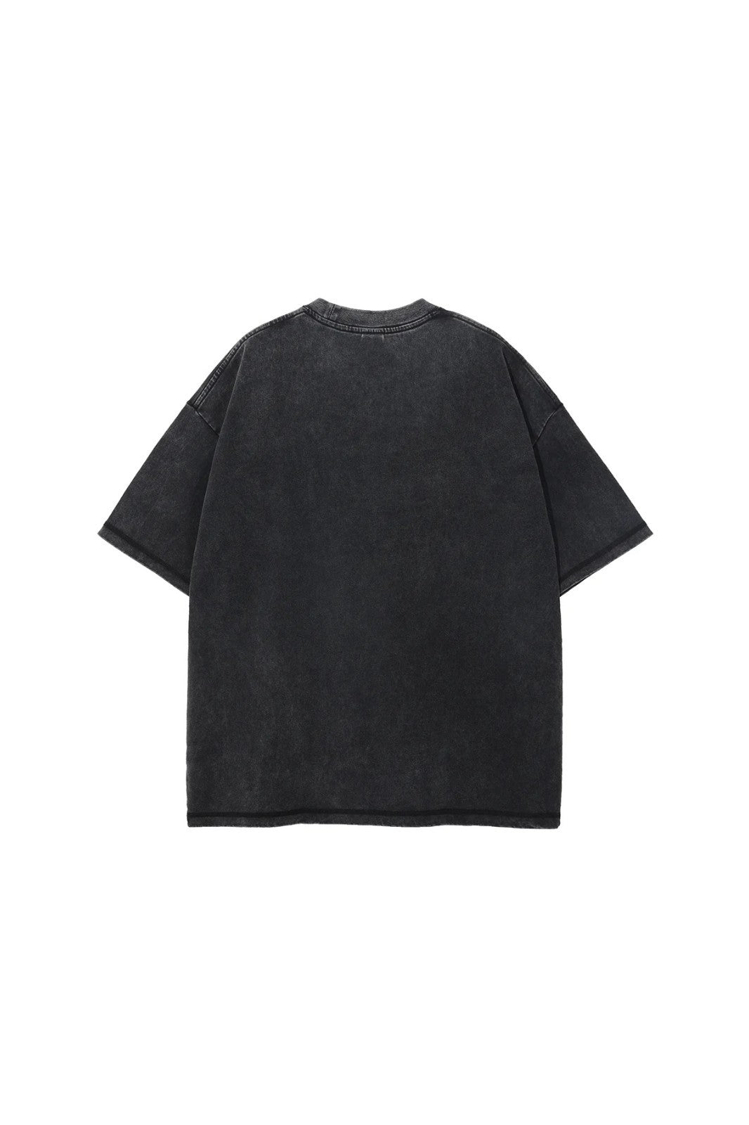 Artie Master Unisex S-2XL Black 275GSM Double Stitch Sleeve Hem Washed T-Shirt