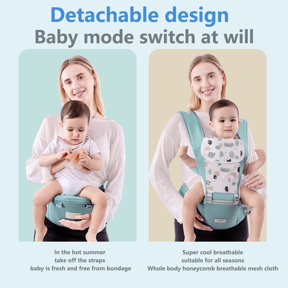 Baby Carrier Hip Seat Waist Stool For Newborn to Toddler w/ Adjustable Strap