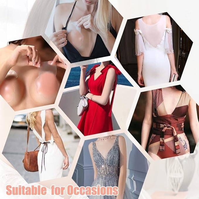 FLORENCE IISA Sticky Bra for Breast Lift Pasties Nipple Covers Invisible Silico