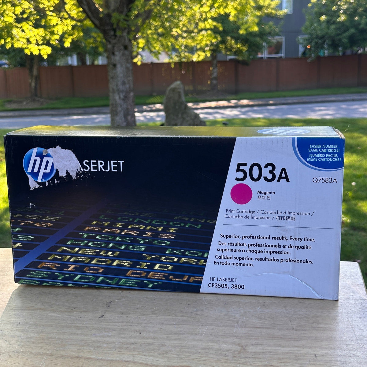 Genuine HP 503A Magenta Toner Cartridge Q7583A Sealed for LaserJet CP3505, 3800