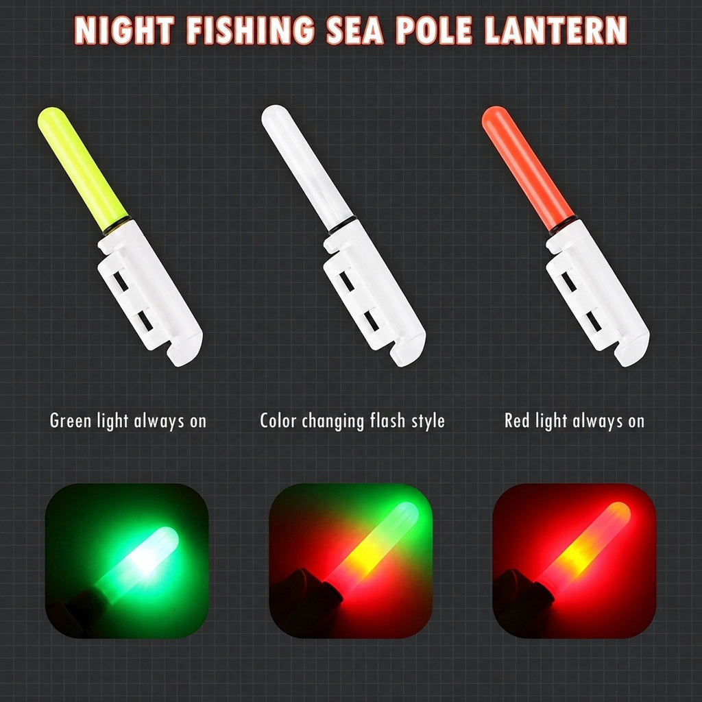Set of 15 Fishing Rod Tip Night Lights LED Glow Sticks BATTERY NOT INCLUDED