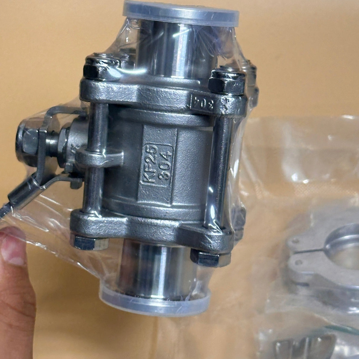bmotiontech KF25 Vacuum Ball Valve Kit Isolation & Shut Off with Aluminum Clamps