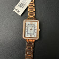 MSRP $55 Armitron 75/5841RG Women's Rose Gold Crystal Accented Bracelet Watch