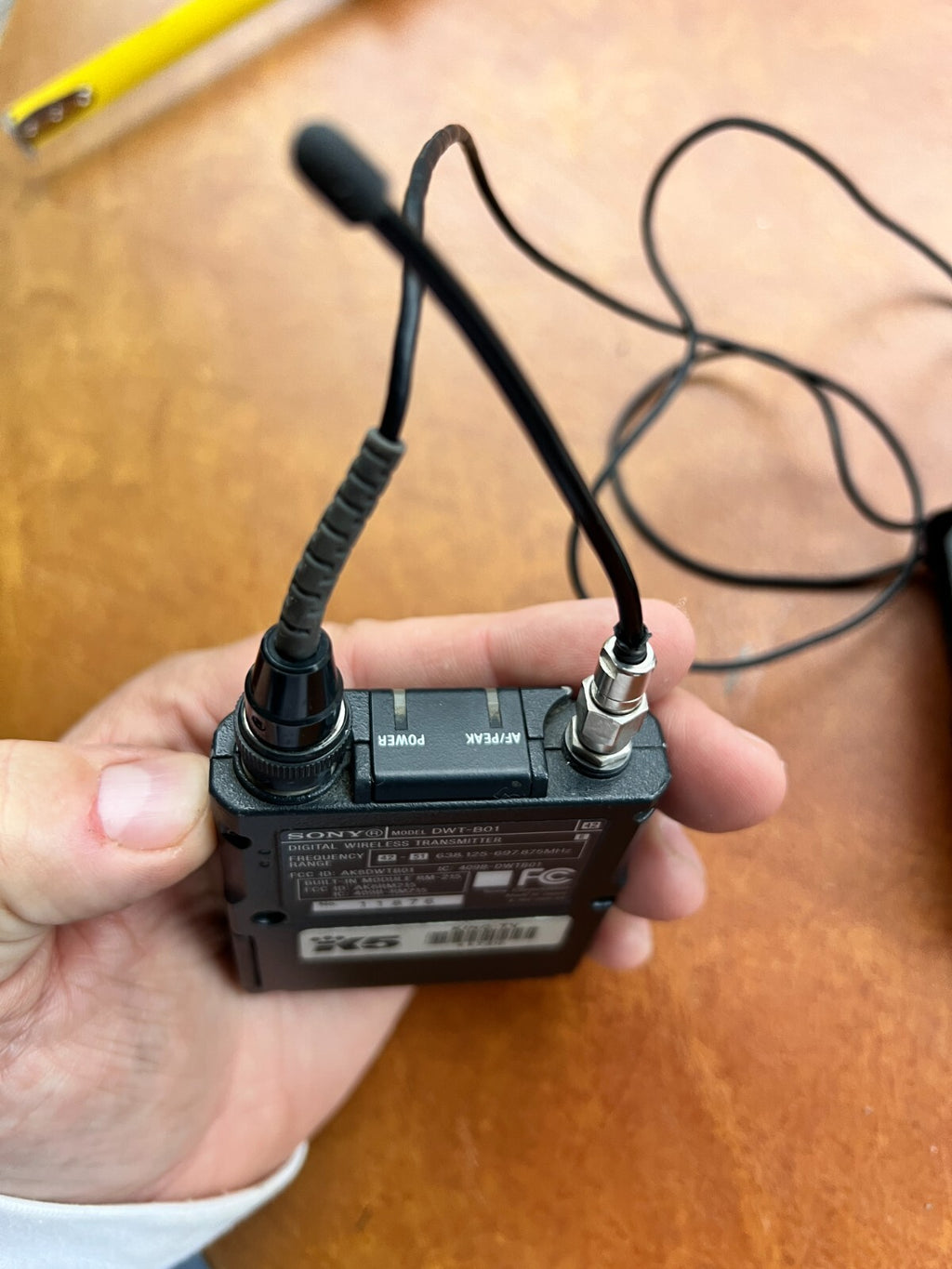 Sony DWT-B01 Digital Wireless Bodypack Transmitter 638 MHz to 697 MHz