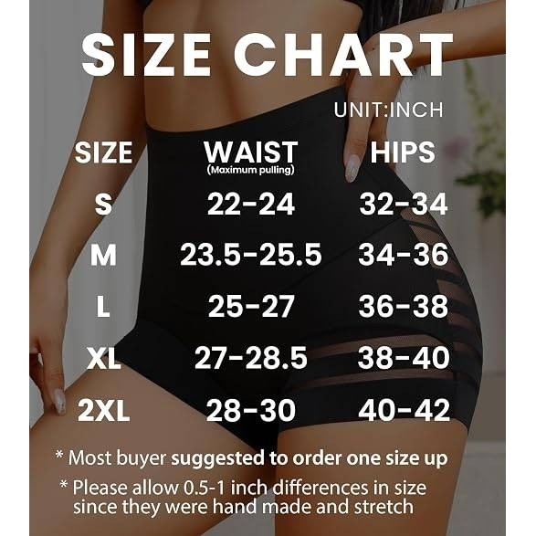 Set of 3 ASIMOON Women's S Tummy Control Boyshorts Underwear Stretch High Waiste