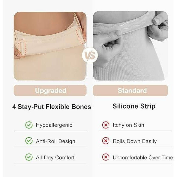 MSRP $26 SHAPERX Women's 3XL Beige Tummy Control Underwear Mid-Waisted