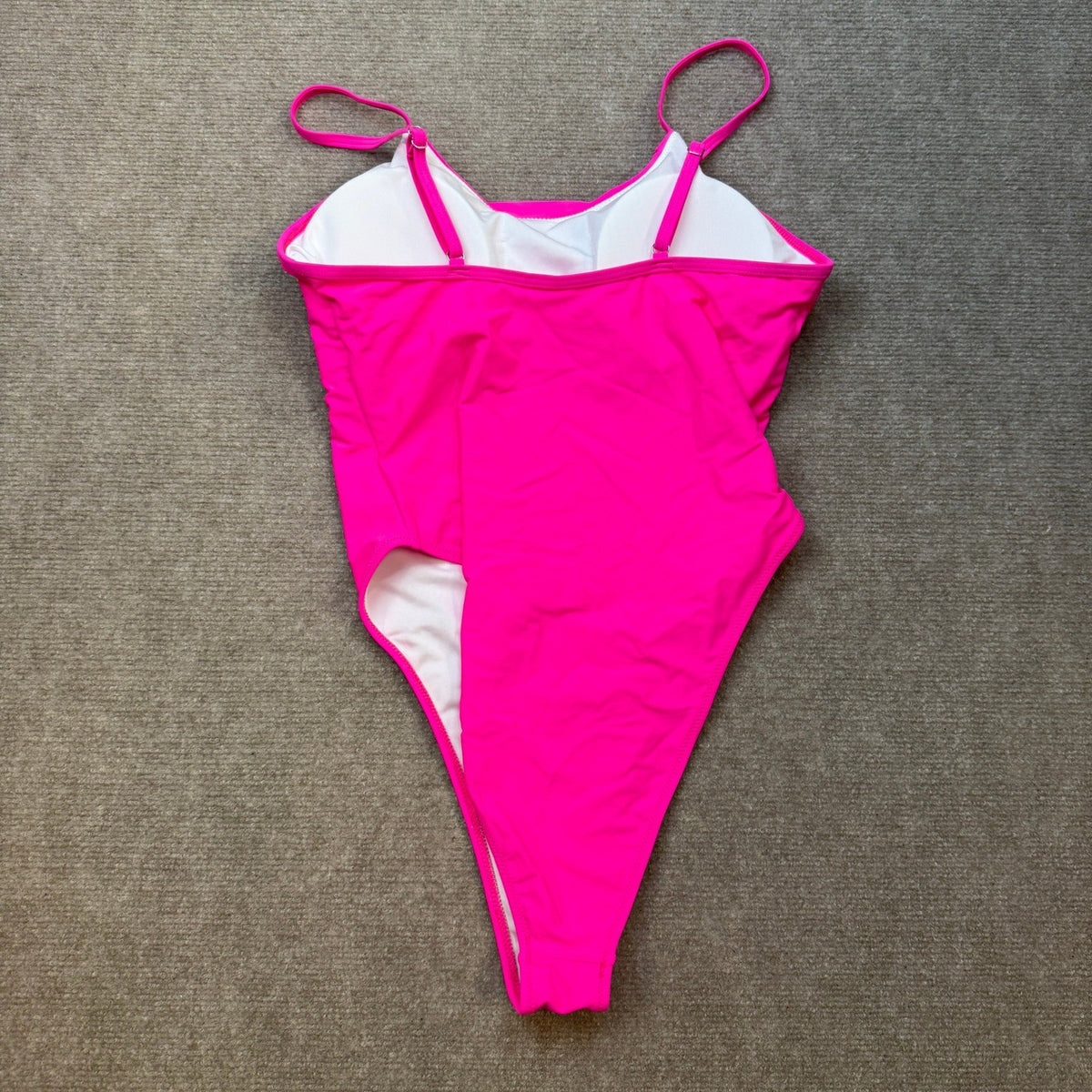 MSRP $41 Women's L Sexy One Piece Bathing Suit Swimsuit High Cut Leg Cheeky
