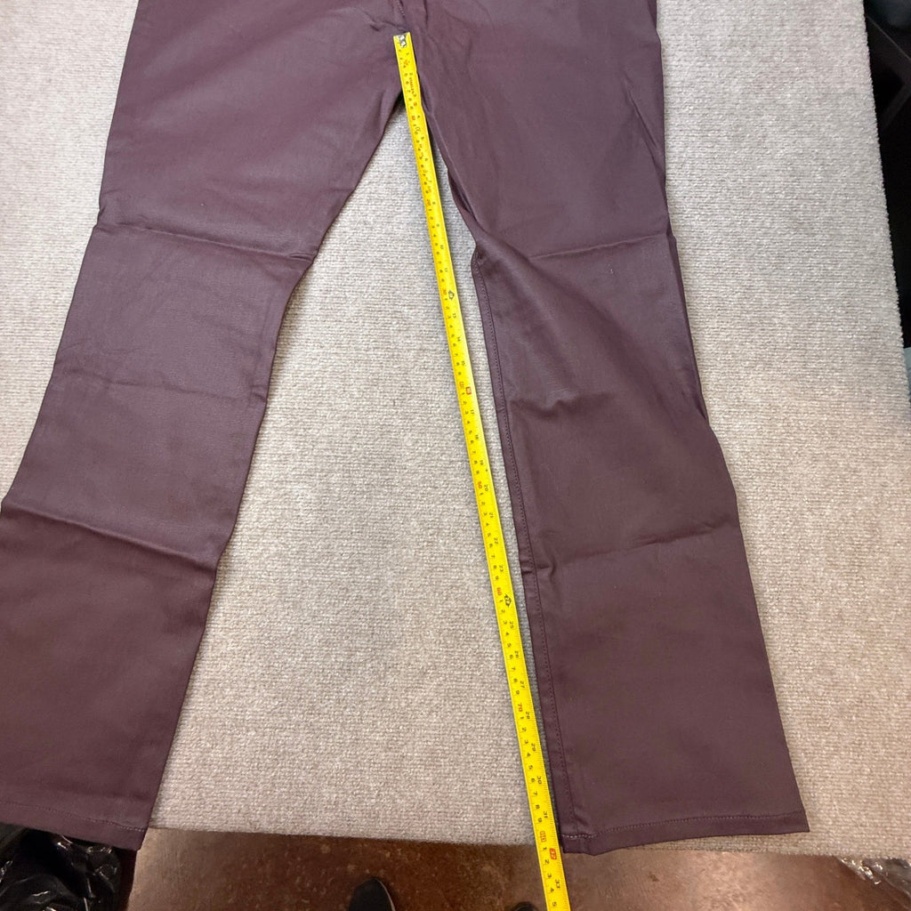 MSRP $60 St. John's Bay Women's 16 Tall Bold Burgundy Straight Leg Jeans Mid