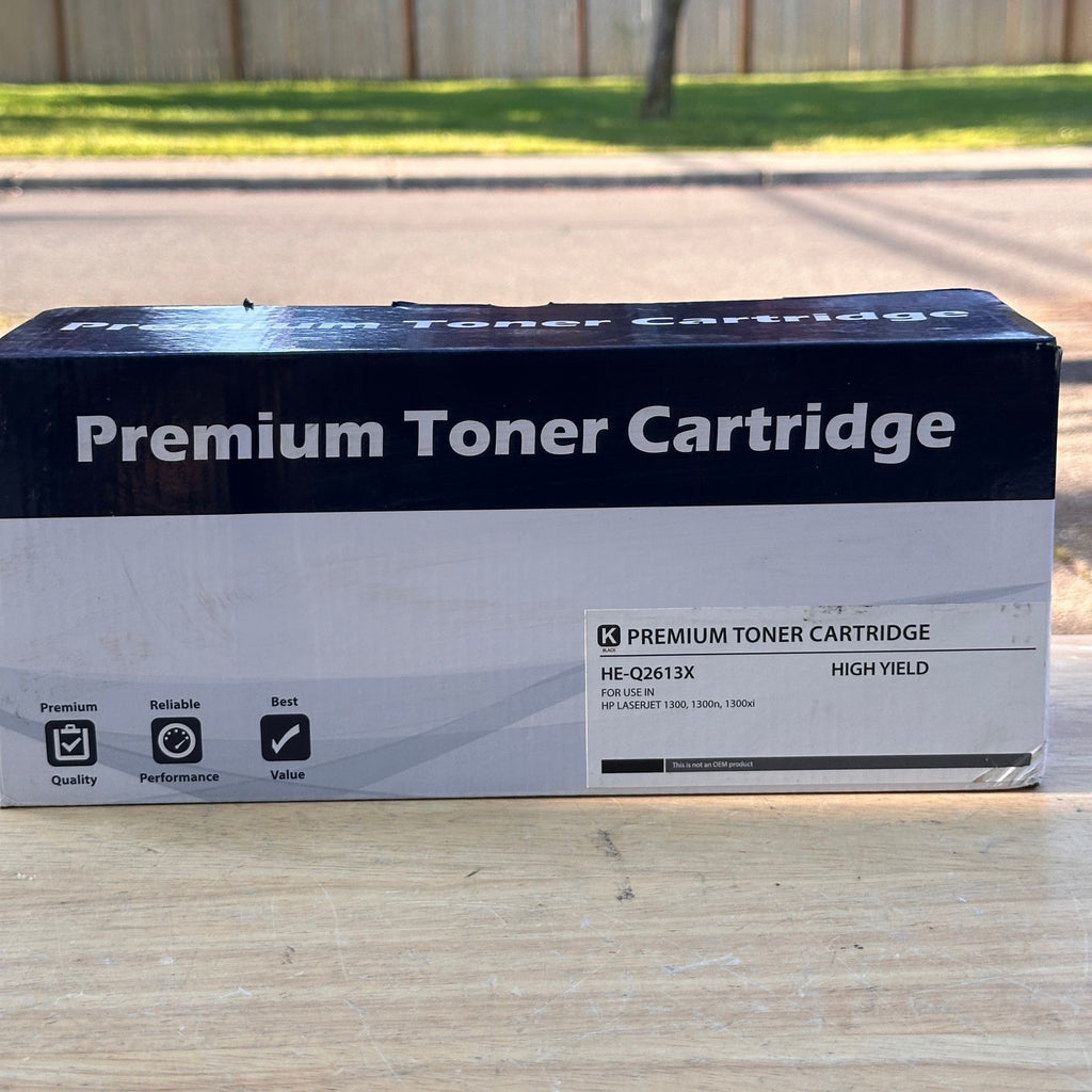 Premium Toner Cartridge Black HE-Q2613X High Yield for HP LaserJet 1300, 130