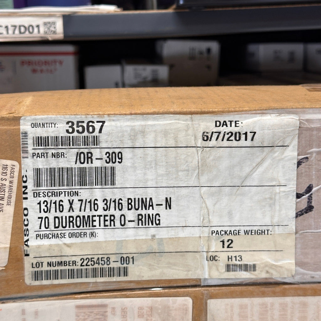 Pack of 3567 Perine-Danforth 13/16 x 7/16 x 3/16 Buna-N 70 Durometer O-Rings