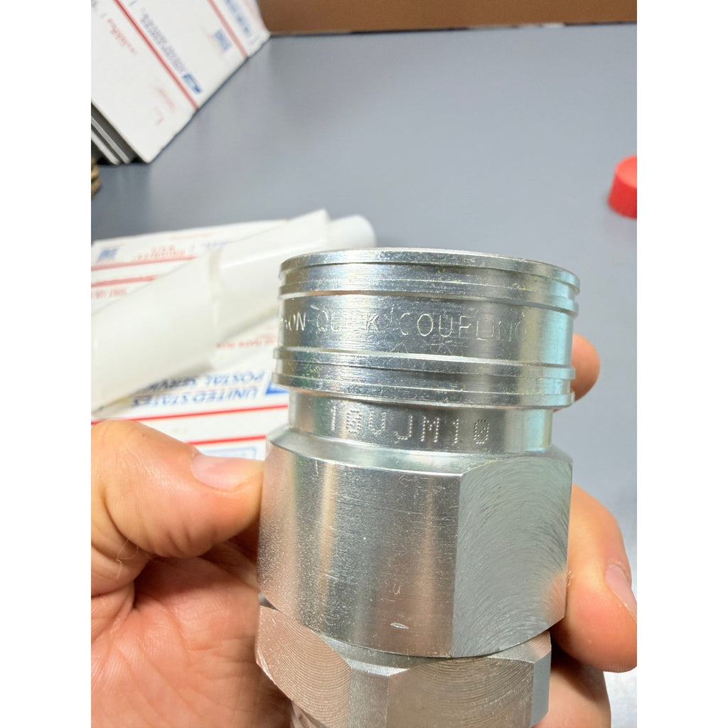Dixon 10VJM10 Hydraulic Quick Disconnect Coupling, 1-1/4" Size, 1-5/8"-12 Thread