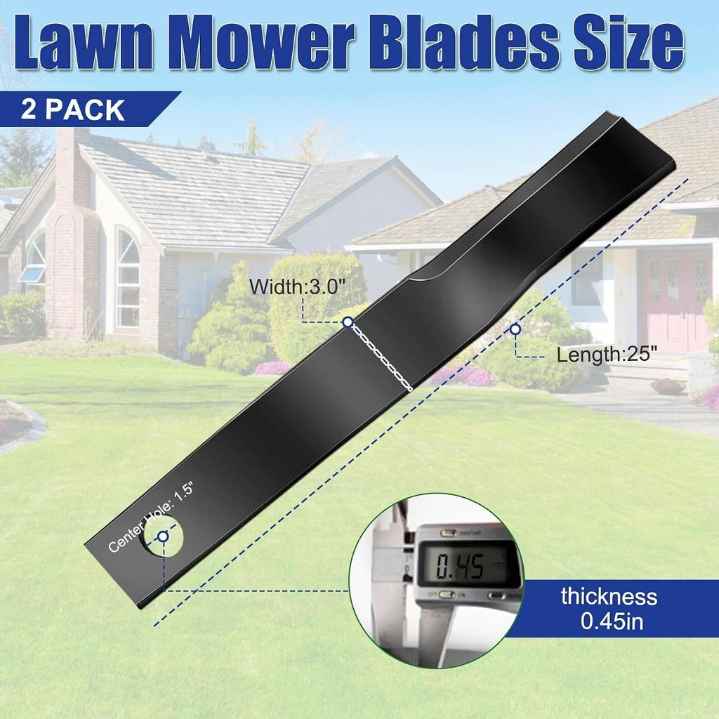 Set of 2 Upgrade 820-198C Lawn Mower Blades Rotary Cutter Replacement Blades C