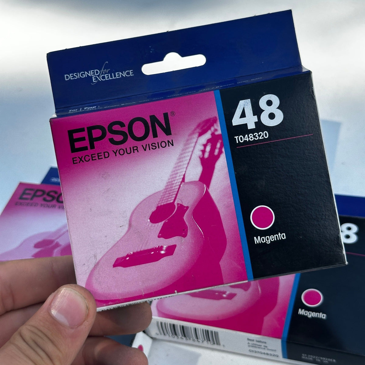 Set of 5 Epson 48 T048320 Magenta Ink Cartridge EXP 01/2022