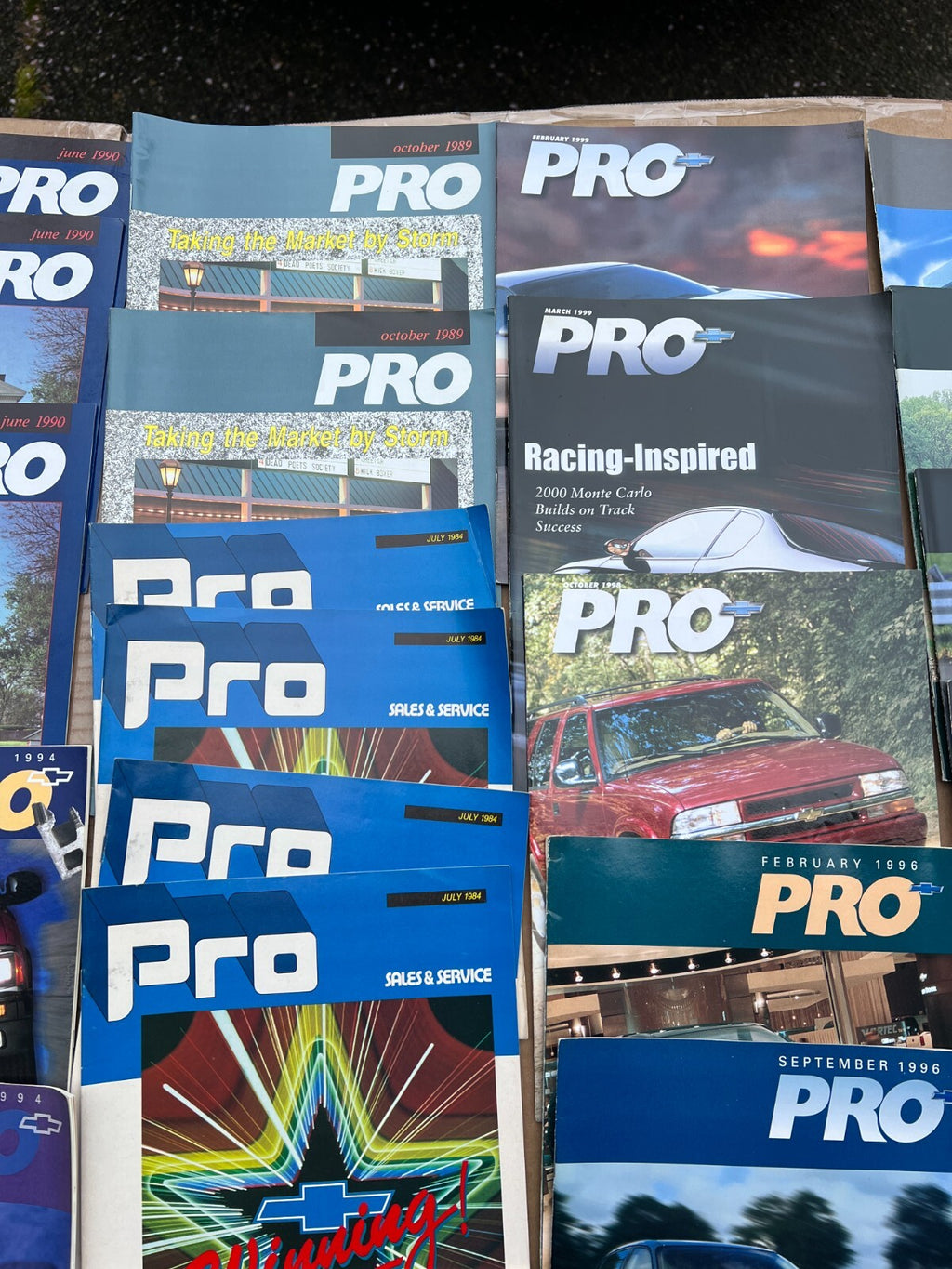 Lot of 33 Issues of Chevrolet PRO Magazine 1984-1999 w/ Duplicates