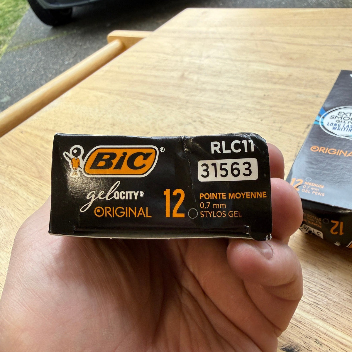 3 Pack of 12 BIC Gelocity RLC11 31563 Black Gel Ink 0.7mm Medium Point Pens