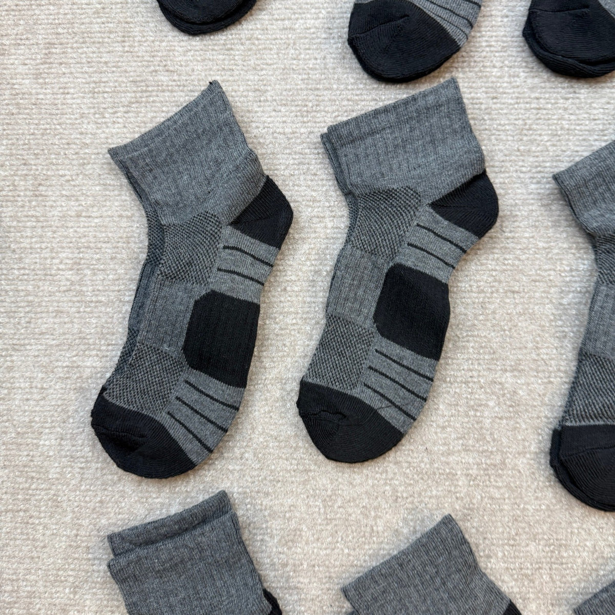 MSRP $18 Comfoex 12 Pairs Boys Socks Kids Cushioned Sport Short Quarter