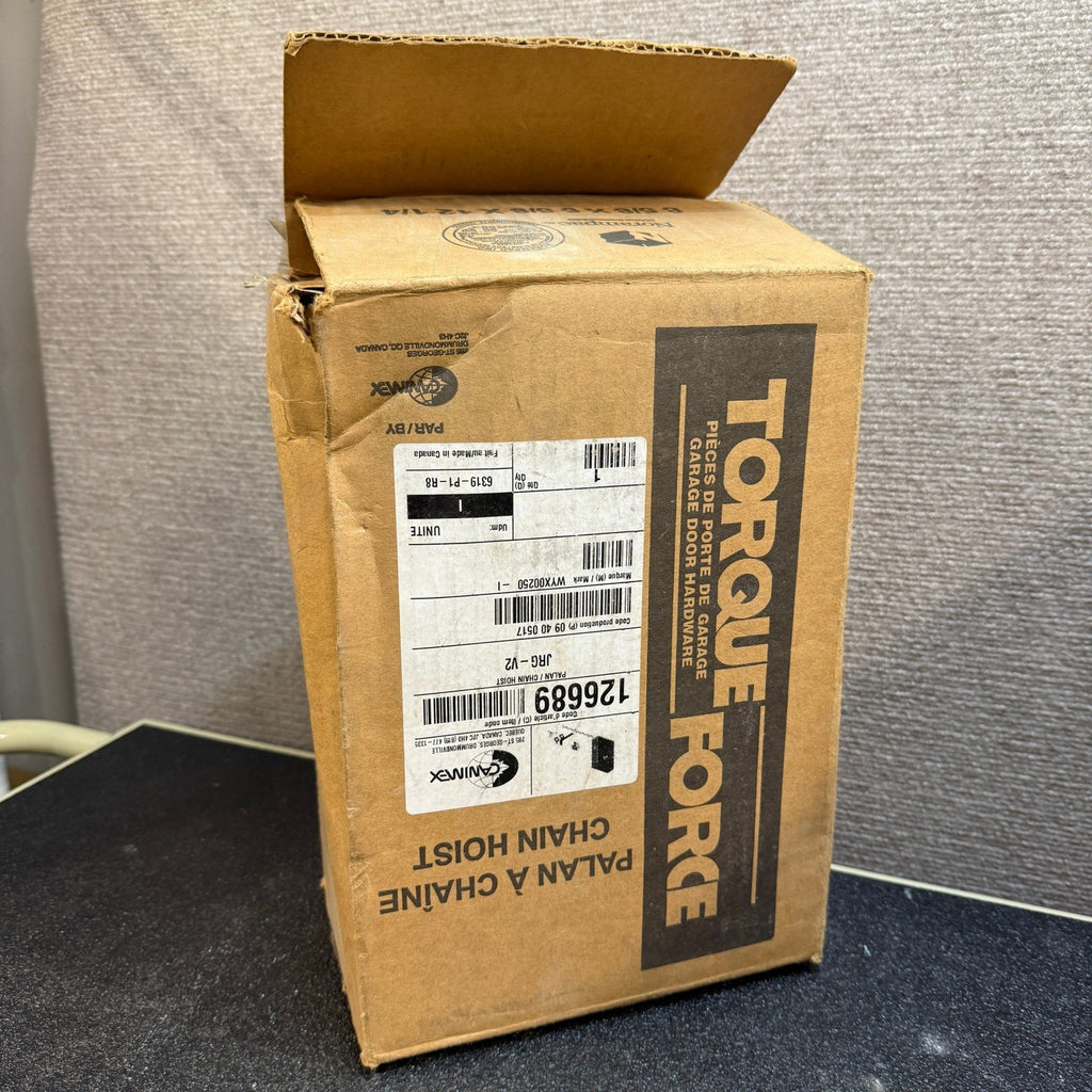 Torque Force Canimex JRG-V2 Sectional Garage Door Chain Hoist 1" Shaft, 4.5:1