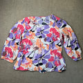 MSRP $50 Liz Claiborne White Floral L Tall Long Sleeve Button-Up Shirt