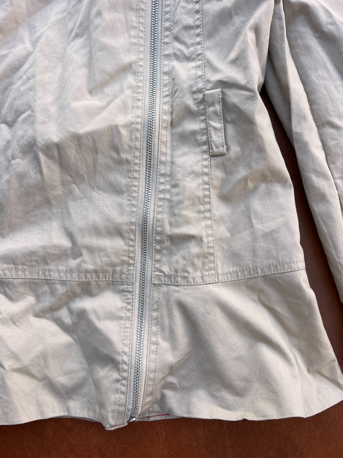Cherokee Zip-front Womens Jacket White Size XL #214