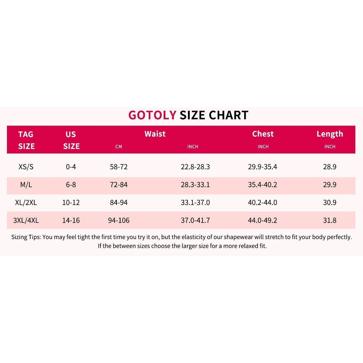 MSRP $26 Gotoly Women's M-L V-neck Shapewear Bodysuit Tummy Control Seaml