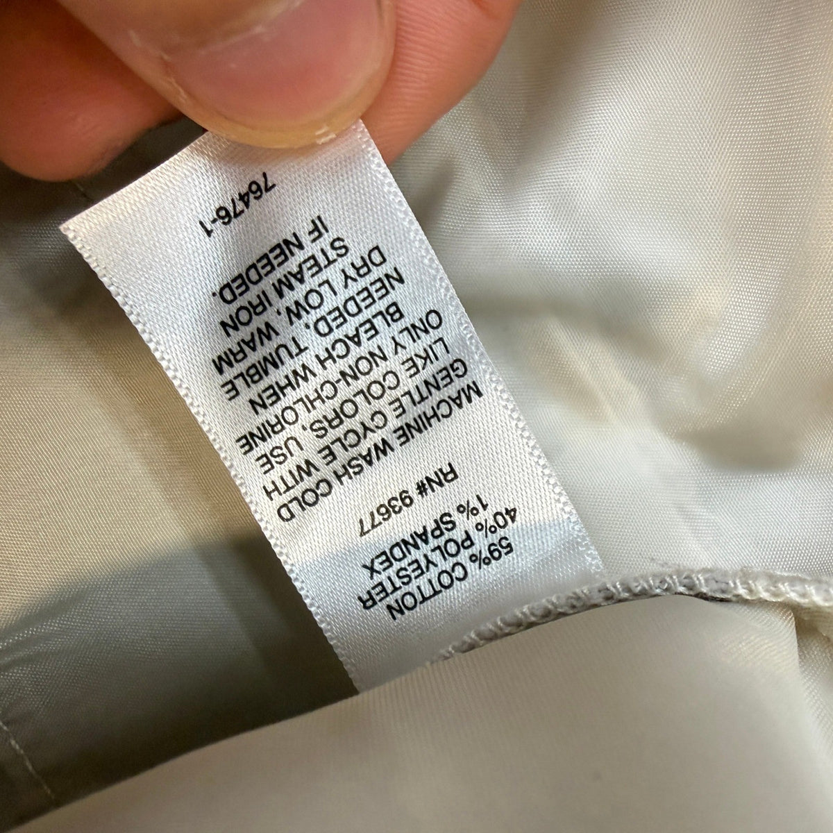 MSRP $54 Liz Claiborne Womens 10 Moonbeam Wide Leg Mid Rise Trouser Pants