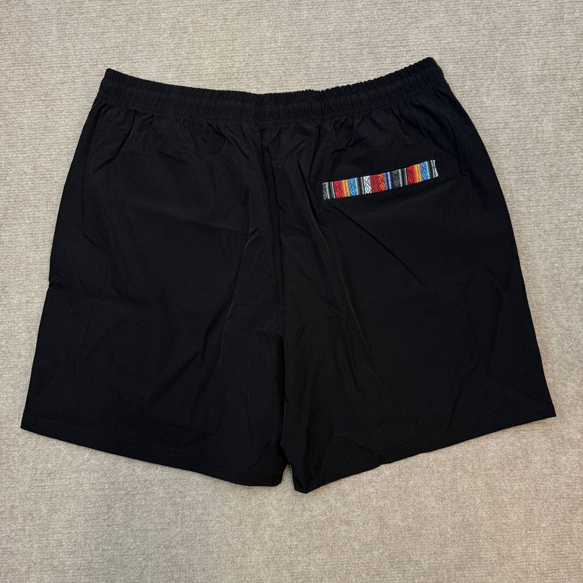 NWT GYM Men's Black S-XL Casual Shorts Drawstring Summer Beach Stretch Twill Gol