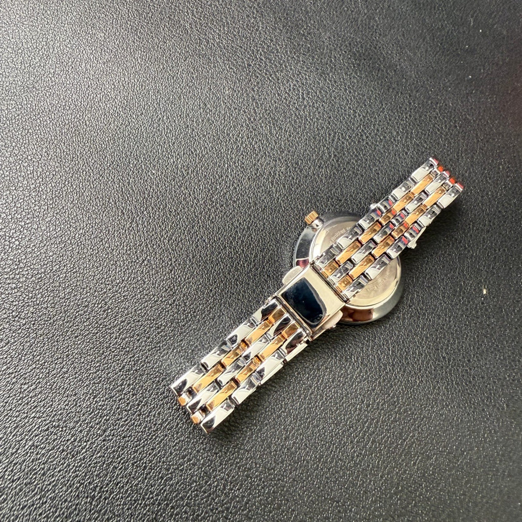 Armitron 75/5803TR Women's Two Tone Crystal Accented Bracelet Watch New Battery