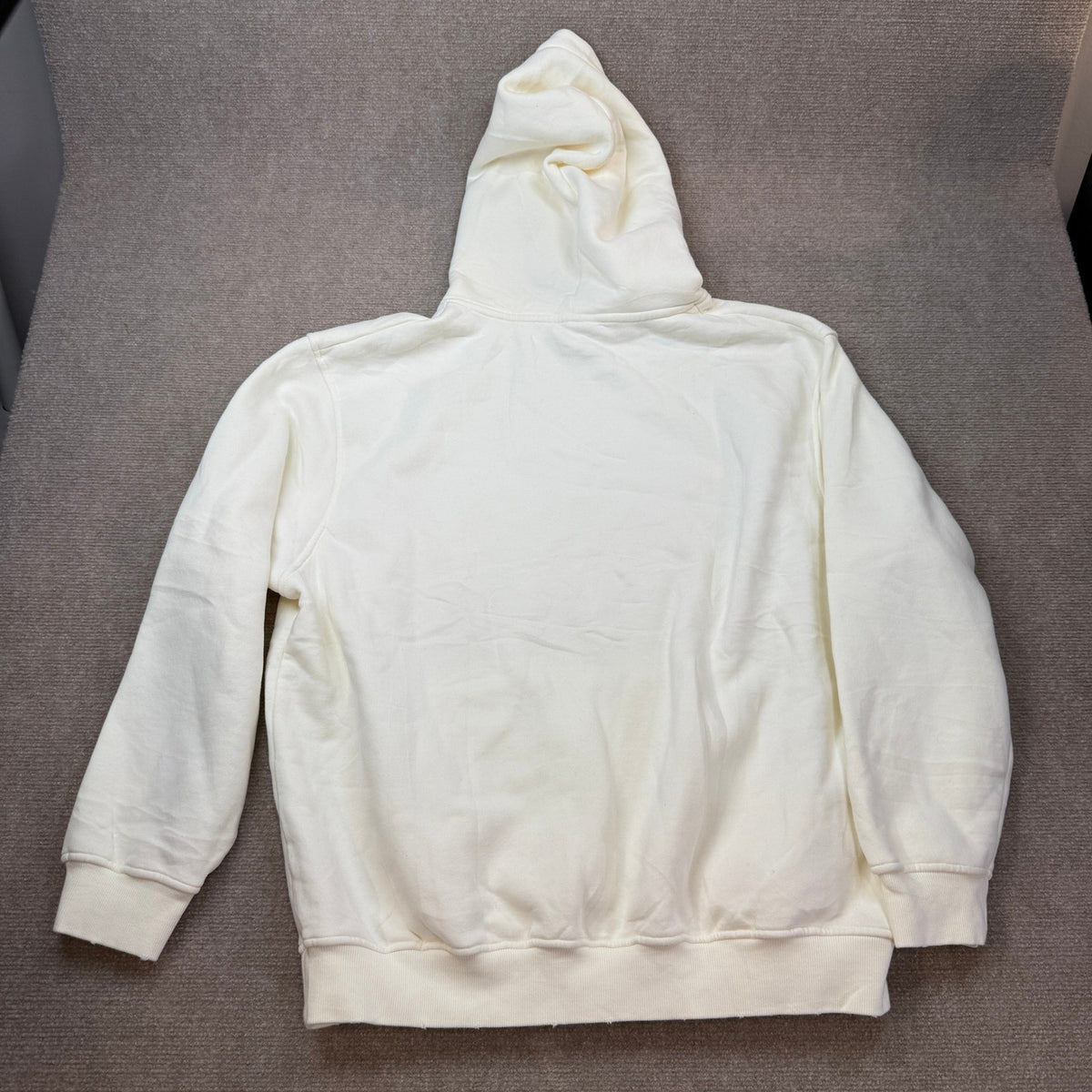 MSRP $70 FAIABLE Women's M White Oversized Acid Wash Hoodie Unisex Heavyweight