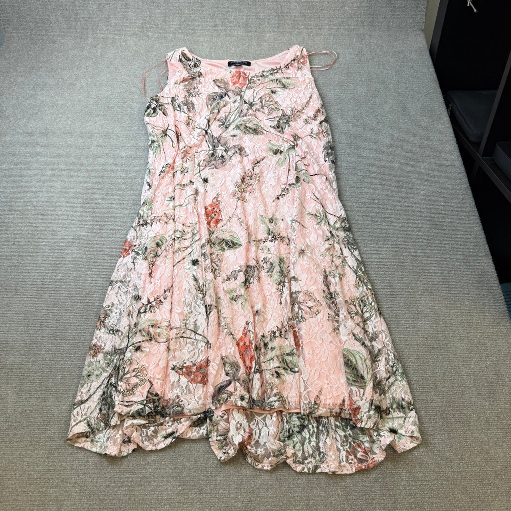 NWT Perceptions Womens XL Blush Floral 2 Piece Jacket Dress