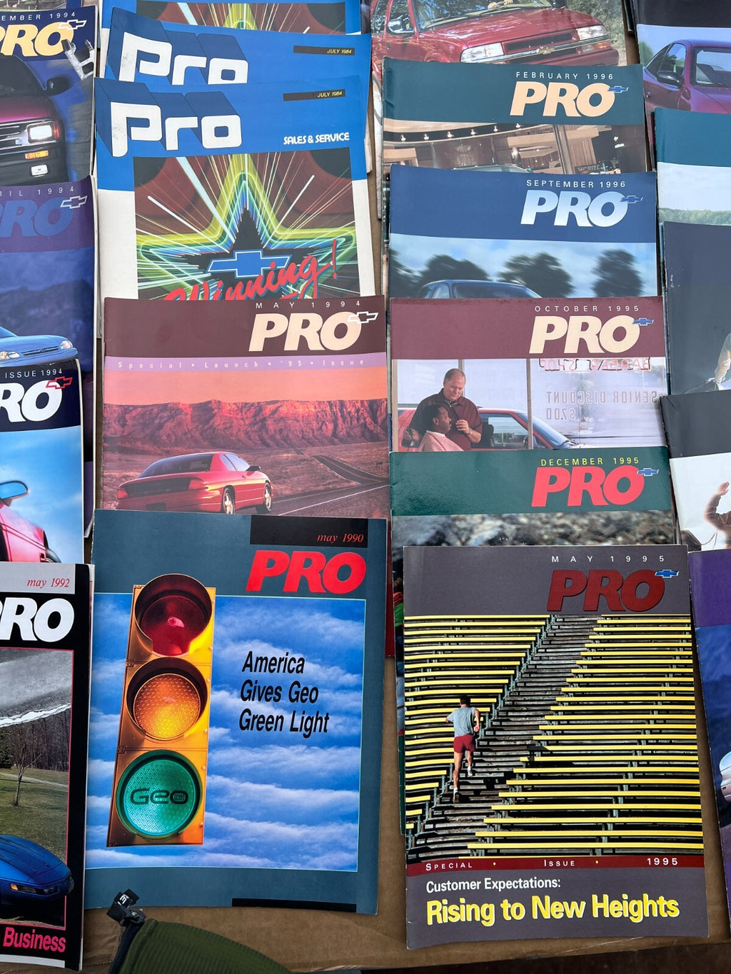 Lot of 33 Issues of Chevrolet PRO Magazine 1984-1999 w/ Duplicates
