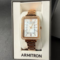 Armitron 75/5841RG Women's Crystal Accented Rose Gold Bracelet Watch New Batter