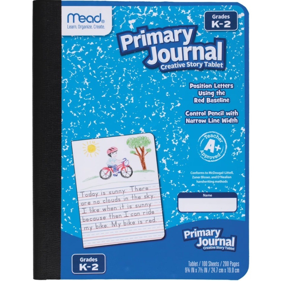 Lot of 12 Mead 09554 Classroom Primary Journal Story Tablet 100 Sheets 7.5" x 9