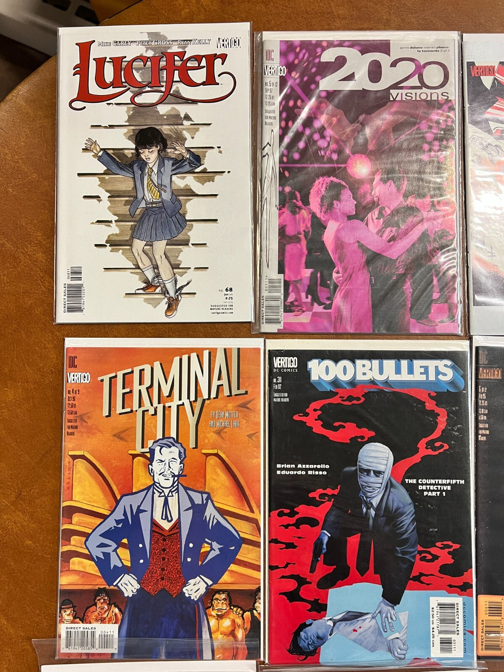 Lot of 10 DC/Vertigo comics Lucifer, Unfollow, Terminal City, 100 Bullets, Moons