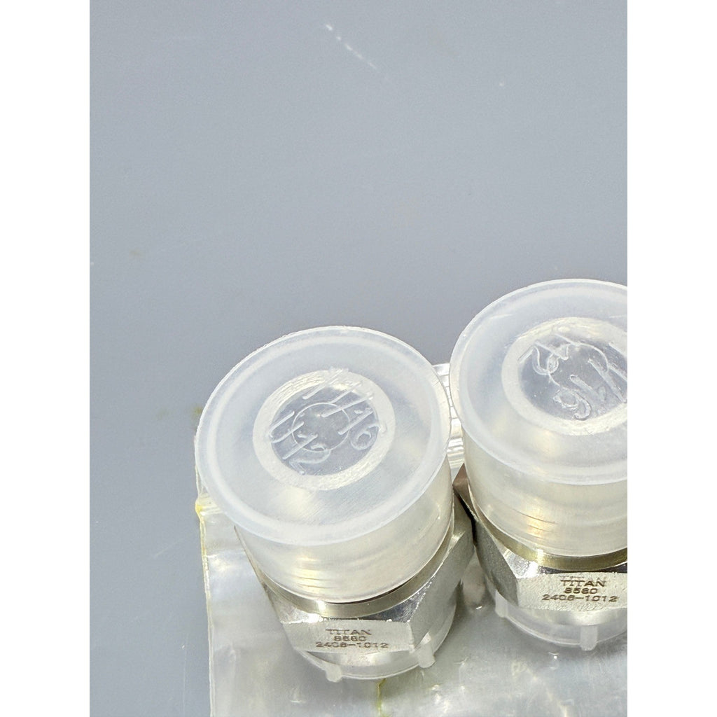 Set of 3 Titan 2406-10-12 Tube Expander-Reducer 5/8" JIC Female x 3/4" JIC Male