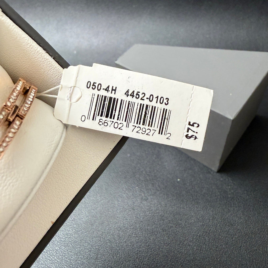 MSRP $75 Armitron 75/5902RG Women's Rose Gold Crystal Accented Watch New Batte