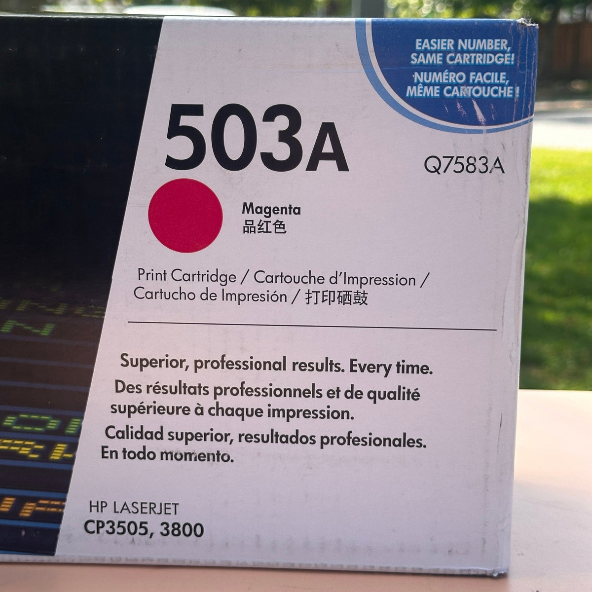 HP 503A Magenta Q7583A Print Cartridge for LaserJet CP3505, 3800 Sealed