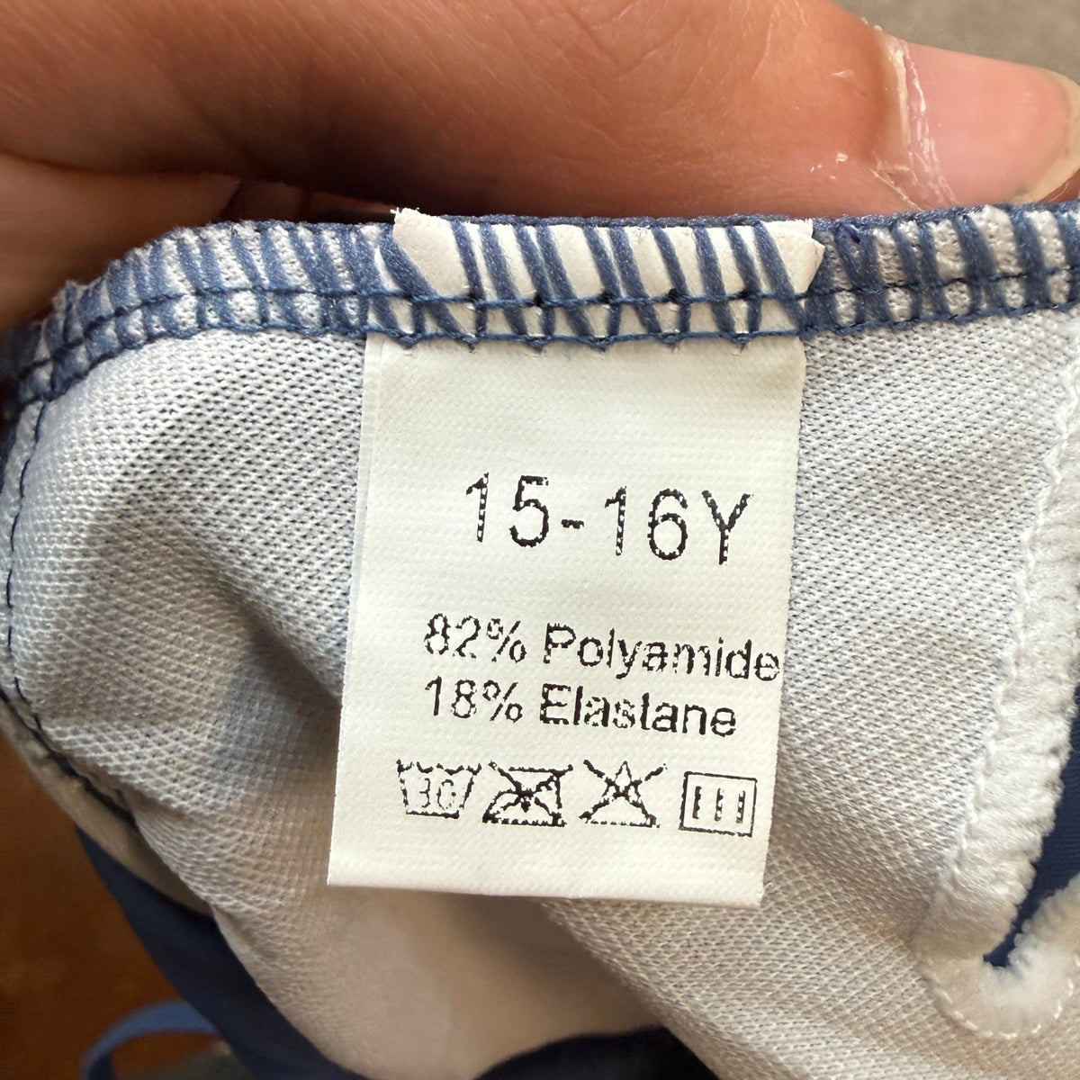 MSRP $25 TyeSmo Teen Girls 15-16Y Swimsuit One Piece Solid Modest Adjustable St