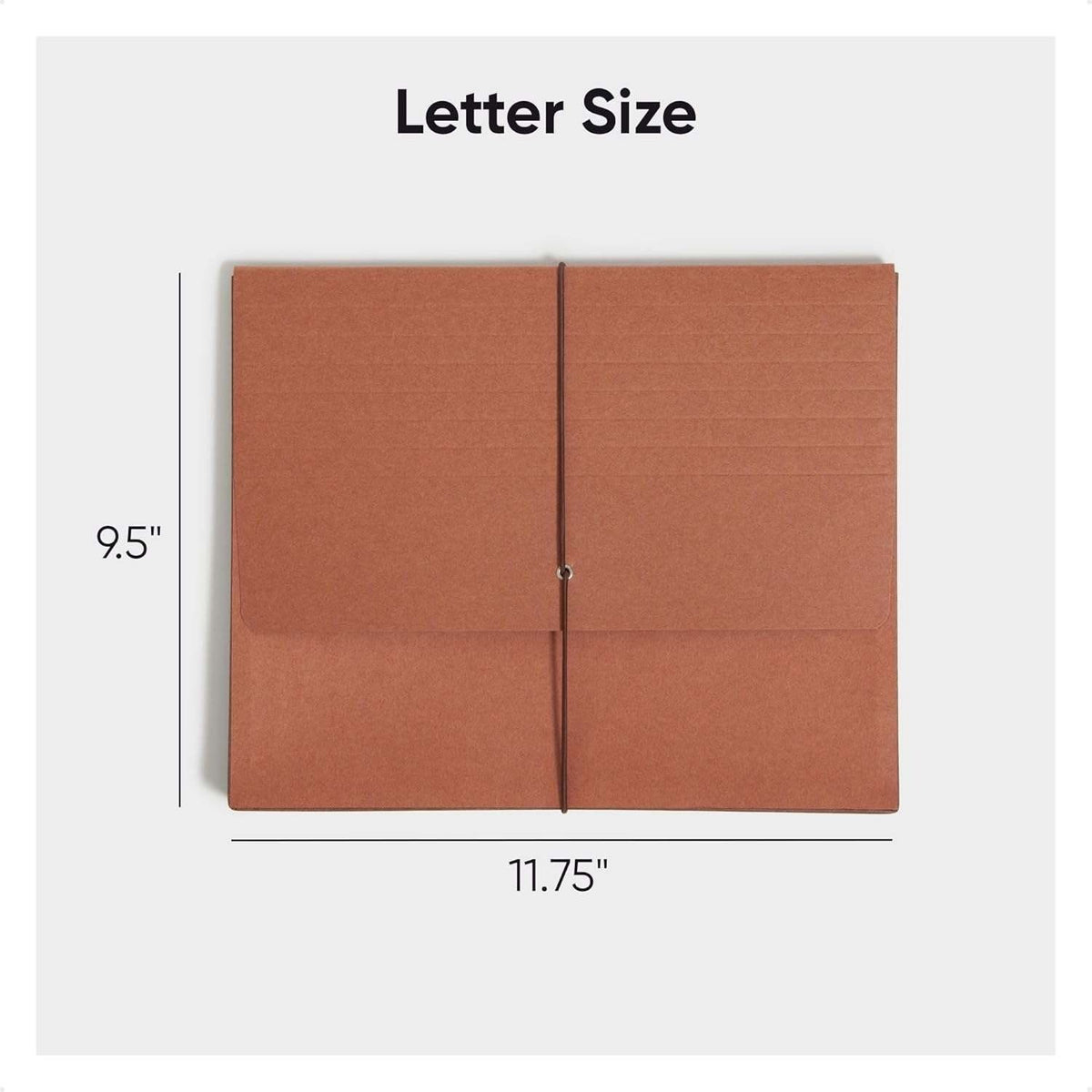 Pack of 10 Smead 71109 Expanding Wallet, 5-1/4"  Expansion Letter Size Accordion
