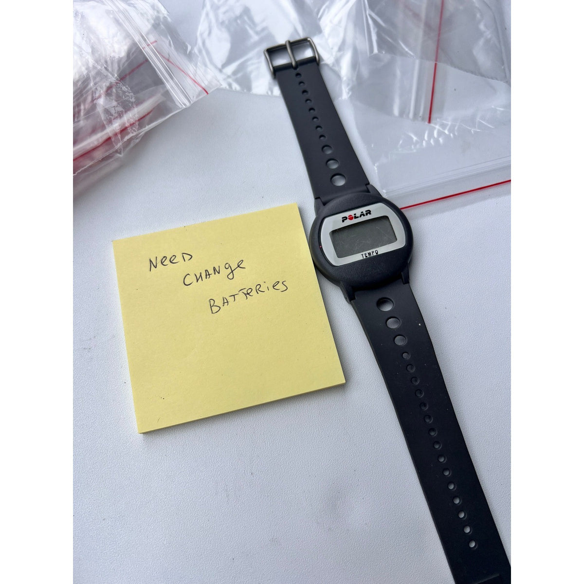 Polar Electro OY Tempo Watch, Heart Rate Fitness Monitor BG750 Needs Battery Wa