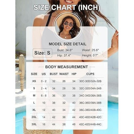 MSRP $35 Blooming Jelly Women's L Black Bikini Sets Cheeky Two Piece Swimsuit