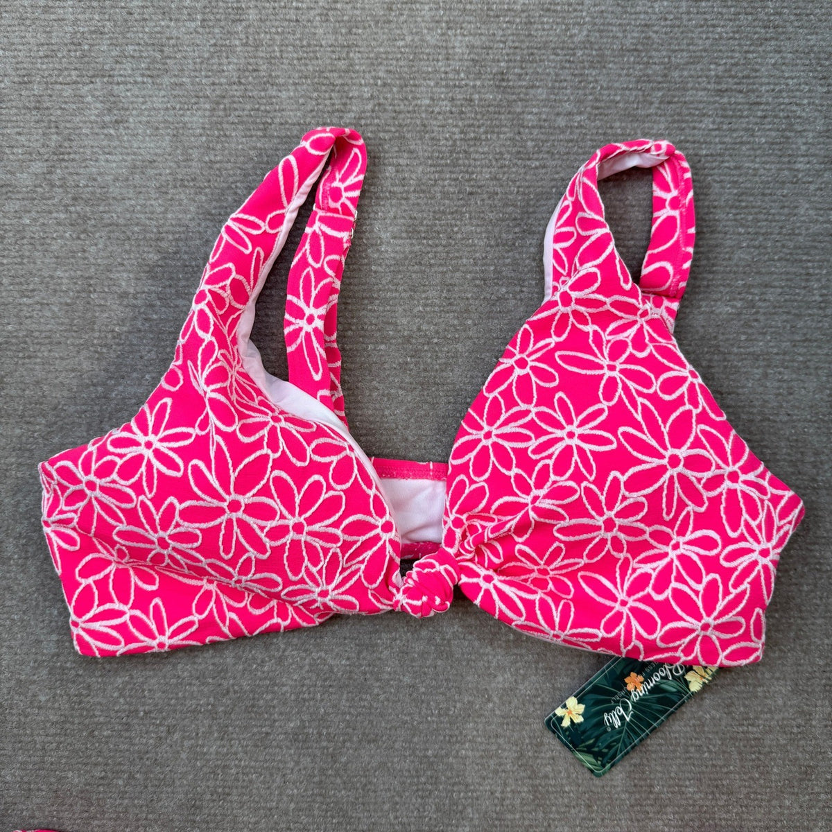 MSRP $31 Blooming Jelly Women's L High Waisted Bikini Set Cheeky Two Piece
