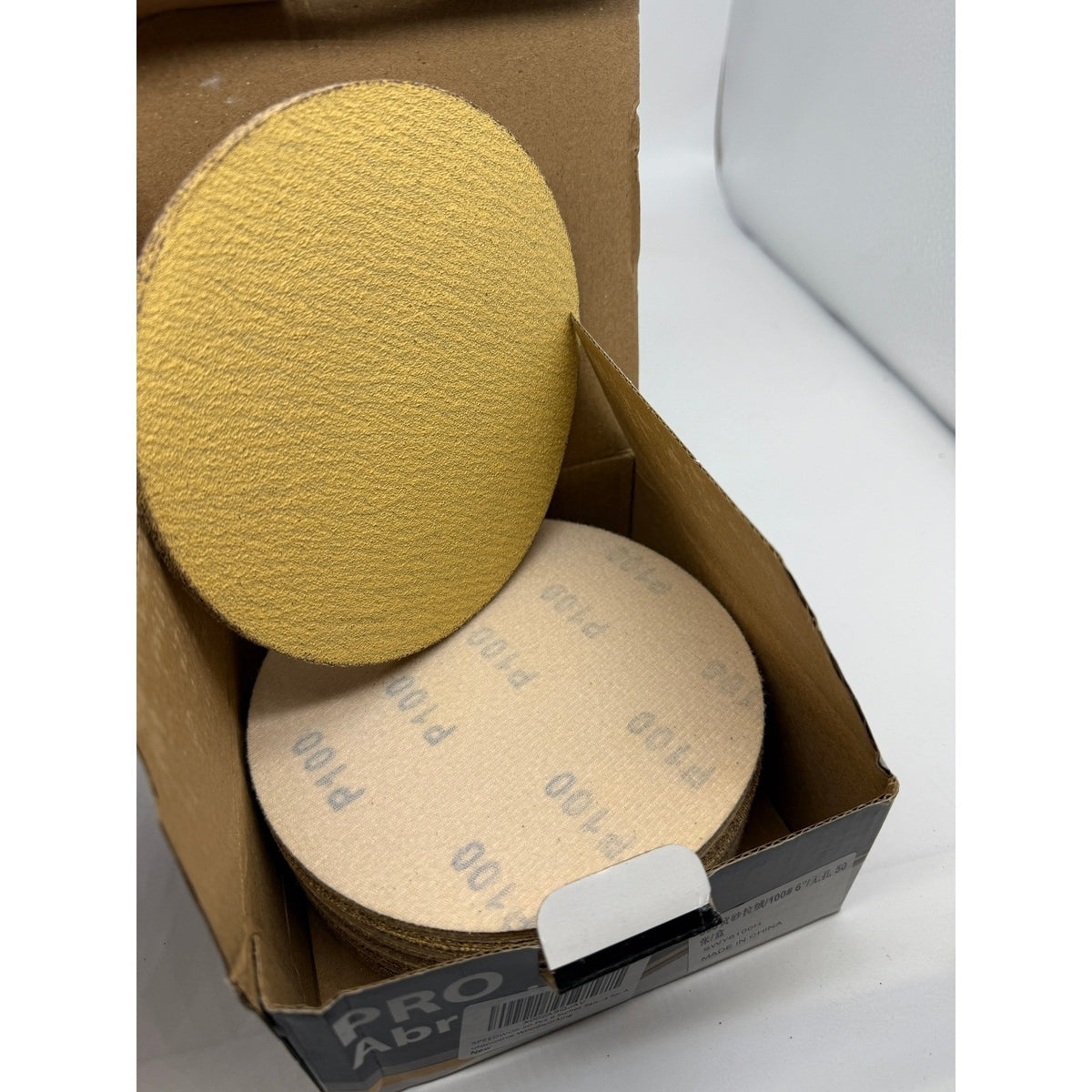 Pack of 50 SPEEDWOX 6" Sanding Discs 100 Grit Dustless Hook and Loop Sandpaper