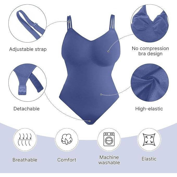 MixShe Women's 4XL/5XL Bodysuit Tummy Control Shapewear Sleeveless Snatched