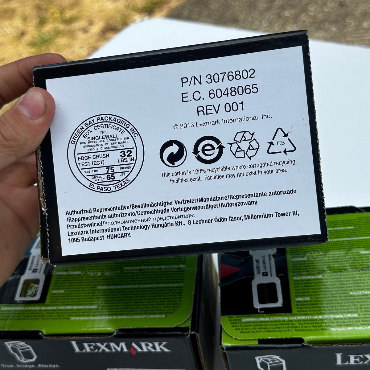 Set of 3 Genuine Lexmark C544X1CG Cyan Extra High Yield Toner Cartridge