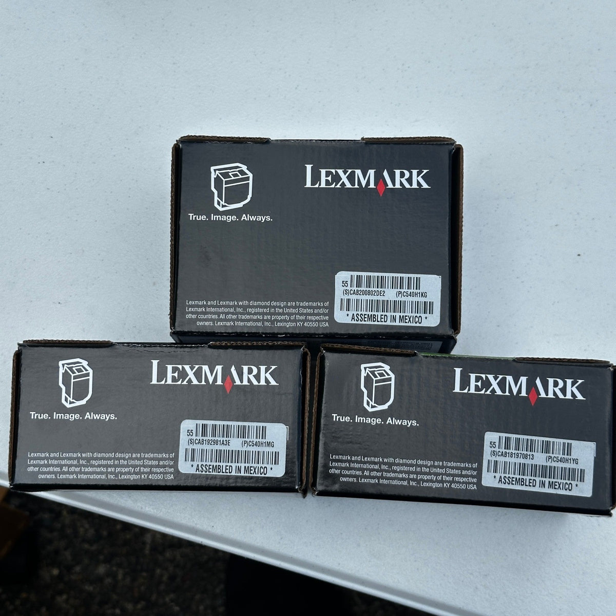 Set of 5 Lexmark C540H1MG C540H1YG C540H1KG Toner Cartridges C540 C543 C544 C546