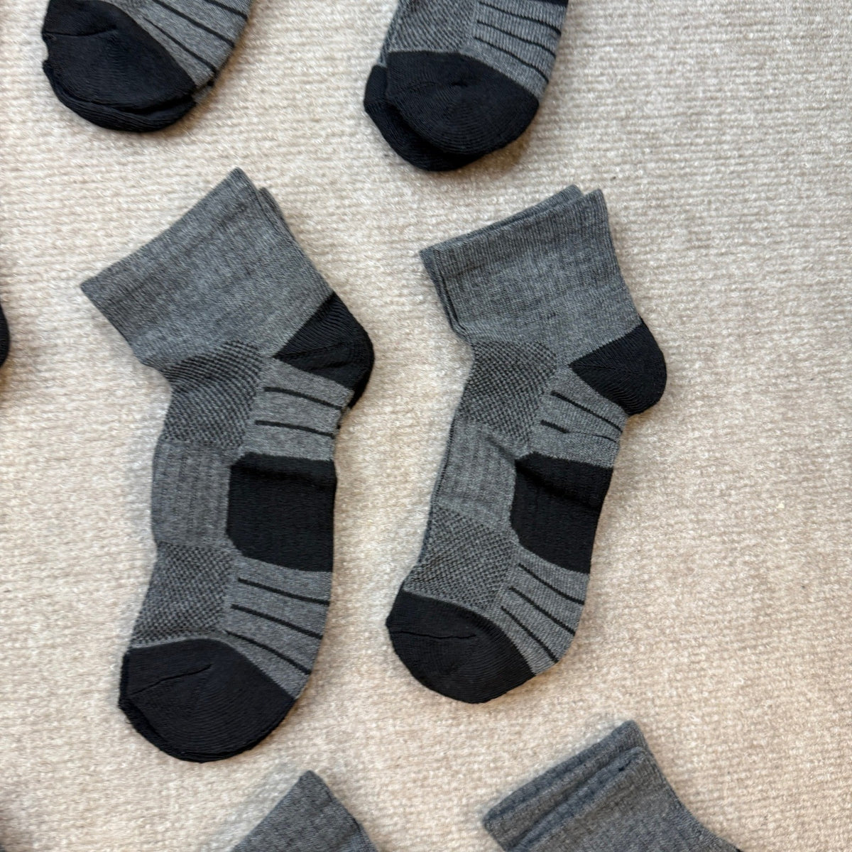 MSRP $18 Comfoex 12 Pairs Boys Socks Kids Cushioned Sport Short Quarter