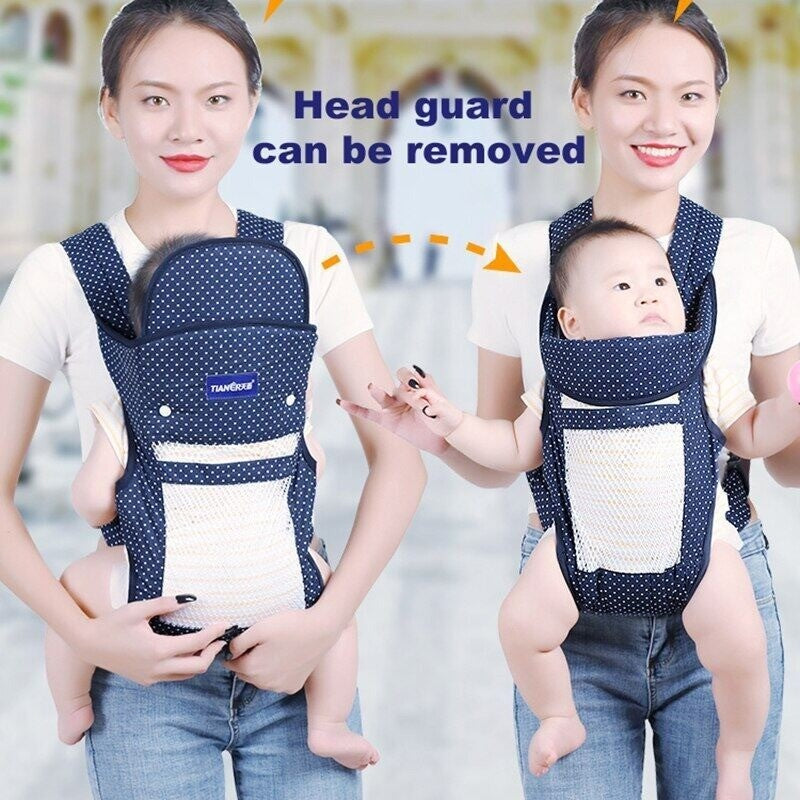 4-in-1 Baby Carrier from Newborn to Toddler Ergonomic Breathable Infant Backpack